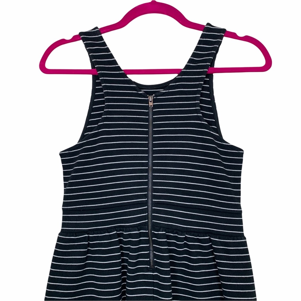 Madewell Black White Striped Fit And Flare Dress - Picture 6 of 10